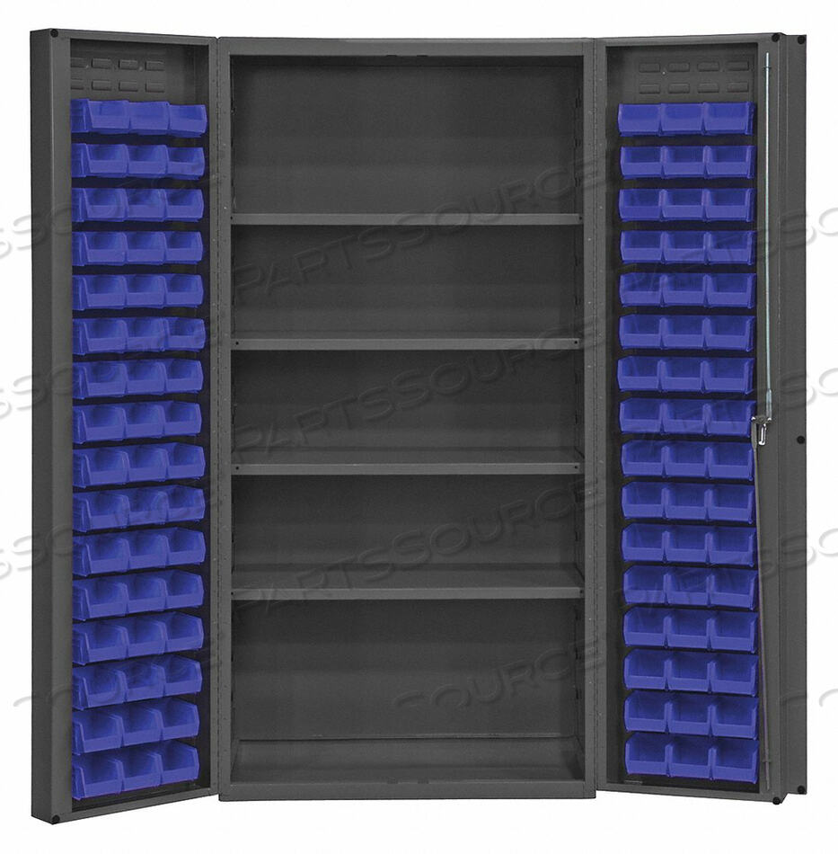 OEM#: DC-DLP-96-4S-5295ШКАФ ДЛЯ ХРАНЕНИЯ ЯЩИКОВ - 96 СИНИХ ПОДВЕСНЫХ ЯЩИКОВ, 4 РЕГУЛИРУЕМЫЕ ПОЛКИ, 36 Ш x 24 Д x 72 В, от Durham Manufacturing Company