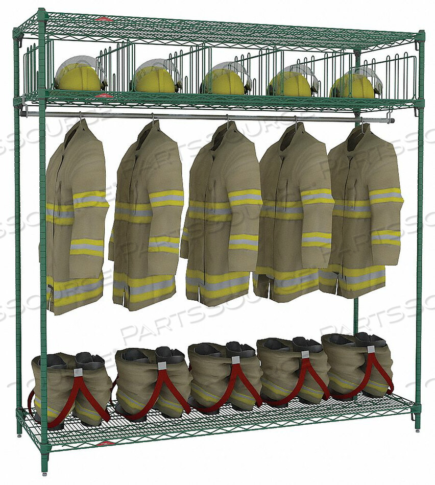 OEM#: TFSTATOGRTURNOUT GEAR RACK FREE STAND 5 COMPRTMNT от Intermetro Industries (Emerson)