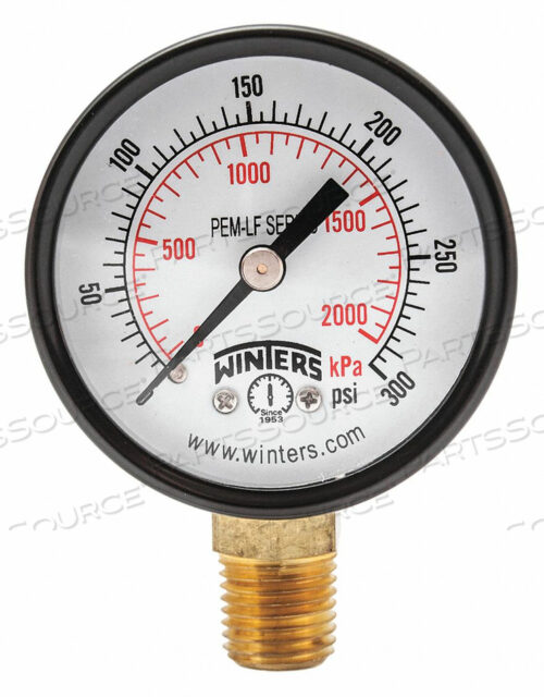 OEM#: PEM205LFJ1379 МАНОМЕТР ДАВЛЕНИЯ 0 ДО 300 PSI 2 ДЮЙМА от Winters Instruments