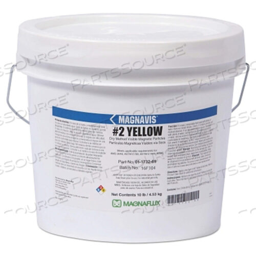 OEM#: 01173287MAGNAVIS СУХОЙ МЕТОД НЕФЛУОРЕСЦЕНТНЫЙ МАГНИТНЫЙ ПОРОШОК, 45 ФУНТОВ, ВЕДРО, ЖЕЛТЫЙ от Magnaflux