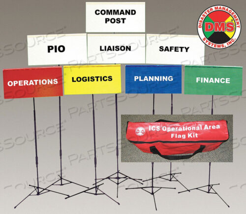 OEM#: DMS 05302INCIDENT COMMAND FLAG KIT 8 FLAGS от Disaster Management Systems (DMS)