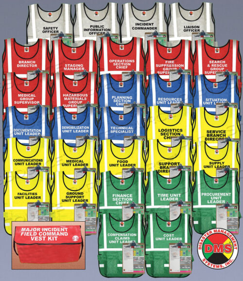 OEM#: DMS 05737SAFETY VEST ASSORTED INC CMND UNIVSL от Disaster Management Systems (DMS)