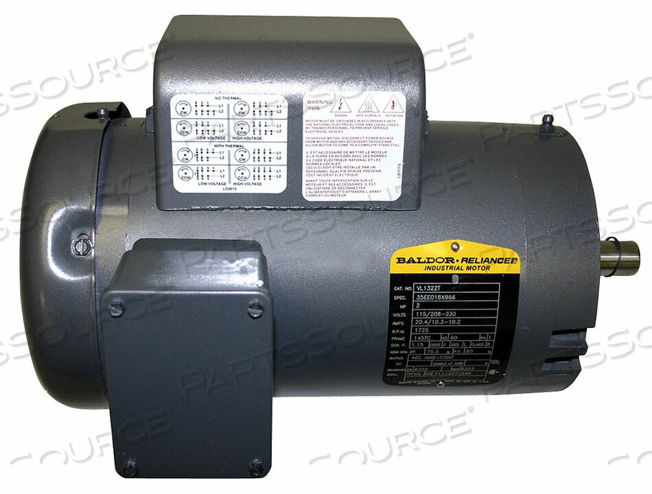 OEM#: VL1408TMOTOR 3 л.с. 1725 об./мин 115/230 В 184TC ODP от BALDOR