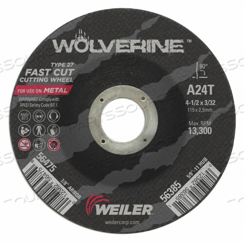 OEM#: 56475ОТРЕЗНОЙ ДИСКОВЫЙ ДИСК от Weiler