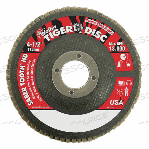 OEM#: 50130J1573 ЛЕПЕСТКОВЫЙ ДИСК КЕРАМИЧЕСКИЙ АЛЮМООКИСЛЫЙ ТИП 27 40GRIT от Weiler