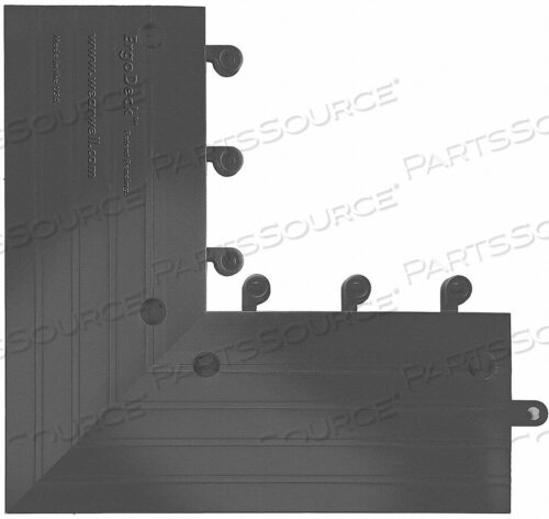 OEM#: 560.78X6X15X15BK-CS4WEARWELL ERGODECK HEAVY DUTY OUTSIDE CORNER 7/8 THICK 1.25 X 1.25 BLACK - КОРОБКА ИЗ 4 ШТ. от Wearwell