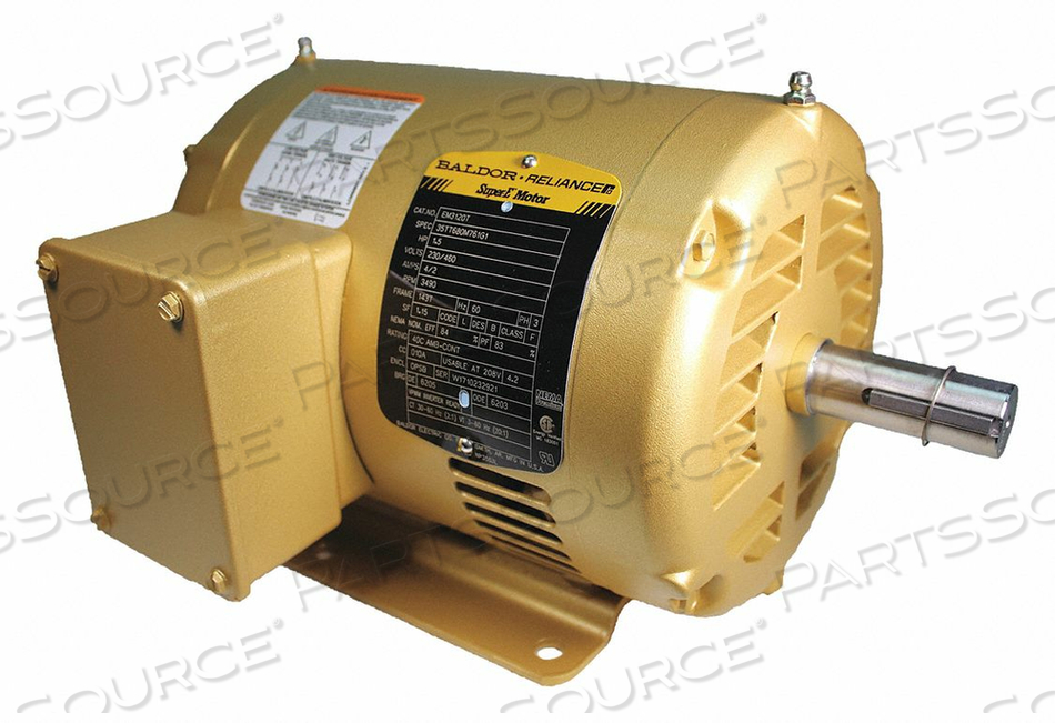 OEM#: EM3120TMOTOR 3-PH 1-1/2 HP 3490 RPM 143T ODP от BALDOR
