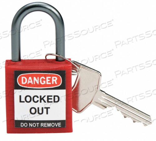 OEM#: 118954LOCKOUT PADLOCK KA RED 1-2/5 H PK6 от Brady Americas