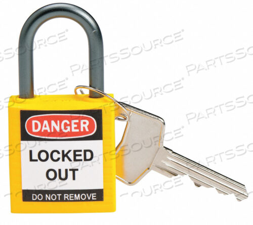 OEM#: 118962LOCKOUT PADLOCK KA YELLOW 1-2/5 H PK6 от Brady Americas