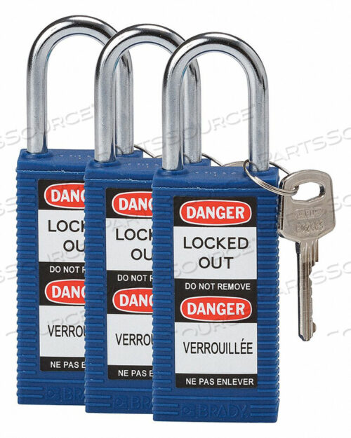 OEM#: 123415LOCKOUT PADLOCK KA BLUE 3 H PK3 от Brady Americas