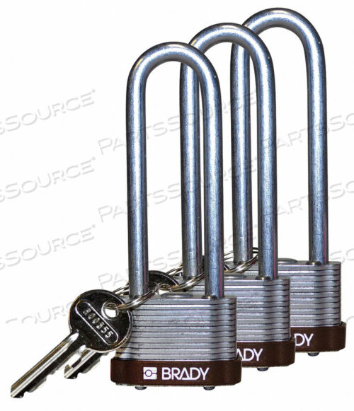 OEM#: 123258KEYED PADLOCK ALIKE 1-5/16 W PK3 от Brady Americas
