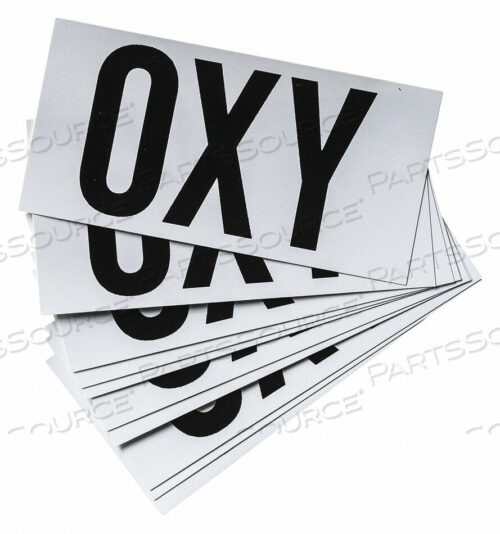 OEM#: 58667NFPA SIGN OXY 2 IN H BLACK PK10 от Brady Americas