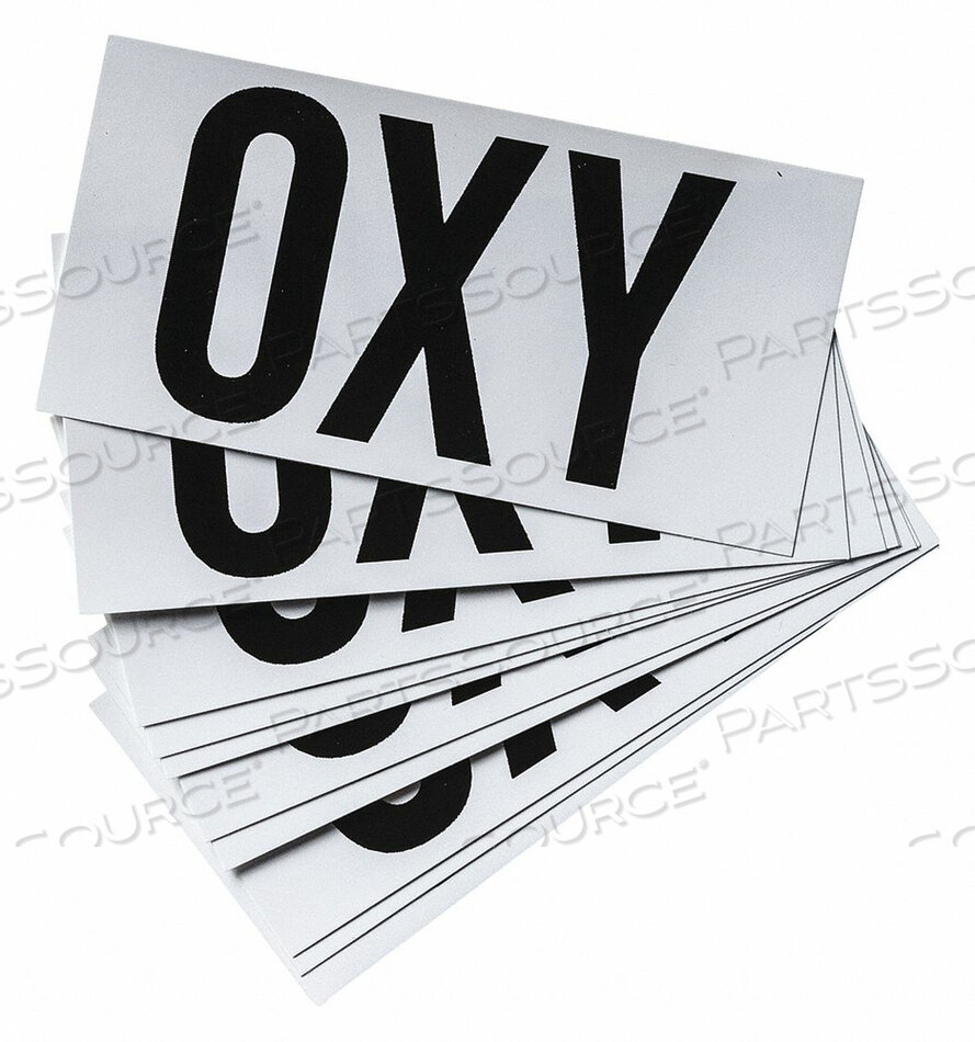 OEM#: 58667NFPA SIGN OXY 2 IN H BLACK PK10 от Brady Americas