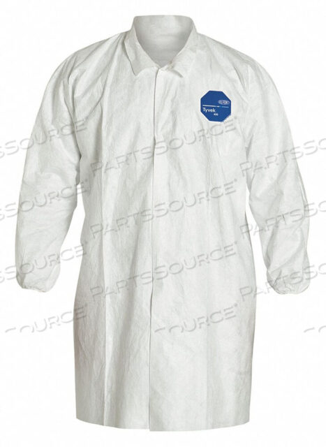 OEM#: TY211SWH3X003000ЛАБОРАТОРНЫЙ ХАЛАТ TYVEK БЕЗ КАРМАНОВ, ДЛИНА ДО КОЛЕНА, 3X-LARGE, БЕЛЫЙ от DuPont