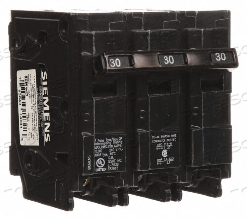 OEM#: Q330CIRCUIT BREAKER 30A PLUG IN 240V 3P by Siemens