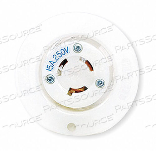 ФЛАНЦЕВАЯ ВИЛКА С ПОВОРОТНЫМ ЗАМКОМ, НЕЙЛОН, ДИАМЕТР 2,56 ММ, 2 ПОЛЮСА, 3 ПРОВОДА, 18-10 AWG, 15 А, 250 В ПЕРЕМЕННОГО ТОКА, СООТВЕТСТВУЕТ CSA, UL