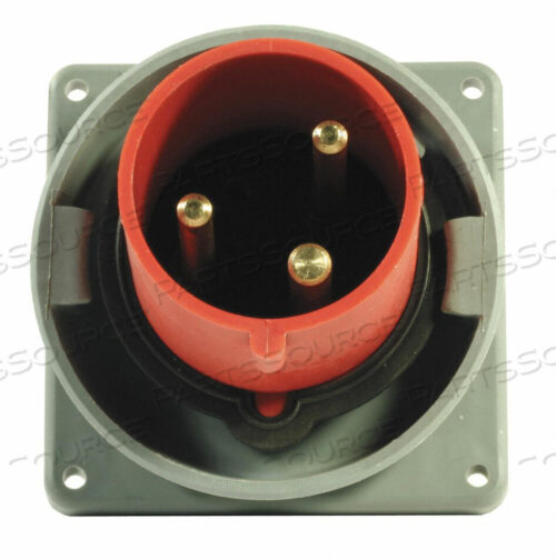 OEM#: HBL3100B7WIEC ВВОДНОЙ ШТИФТ И ВТУЛКА 100A 480V КРАСНЫЙ от Hubbell Incorporated, Wiring Device-Kellums