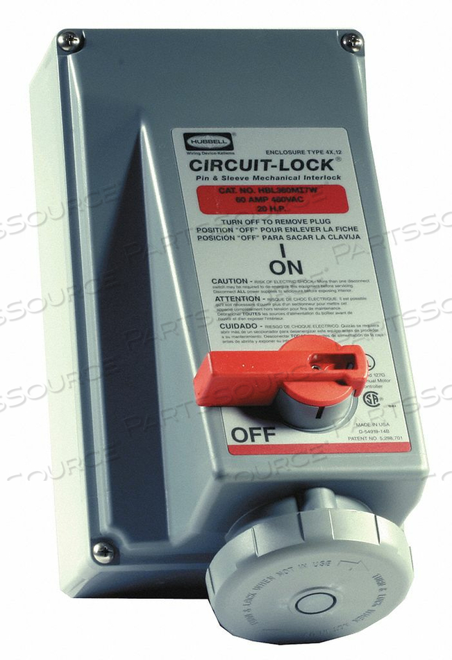 OEM#: HBL530MI5WMеханическая блокировка от Hubbell Incorporated, Wiring Device-Kellums