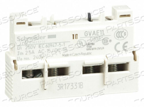 OEM#: GVAE11ВСПОМОГАТЕЛЬНЫЙ КОНТАКТ 2.5A 1NC 1NO от APC / American Power Conversion