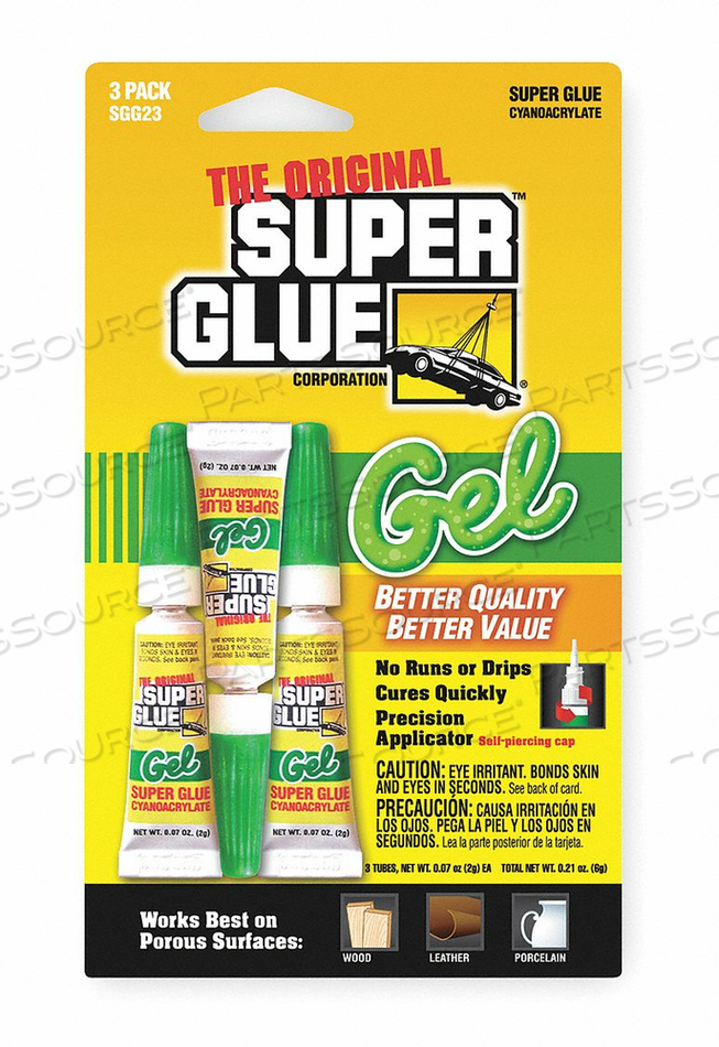 OEM#: SGG23-48МГНОВЕННЫЙ КЛЕЙ 2G TUBE CLEAR PK3 от Super Glue