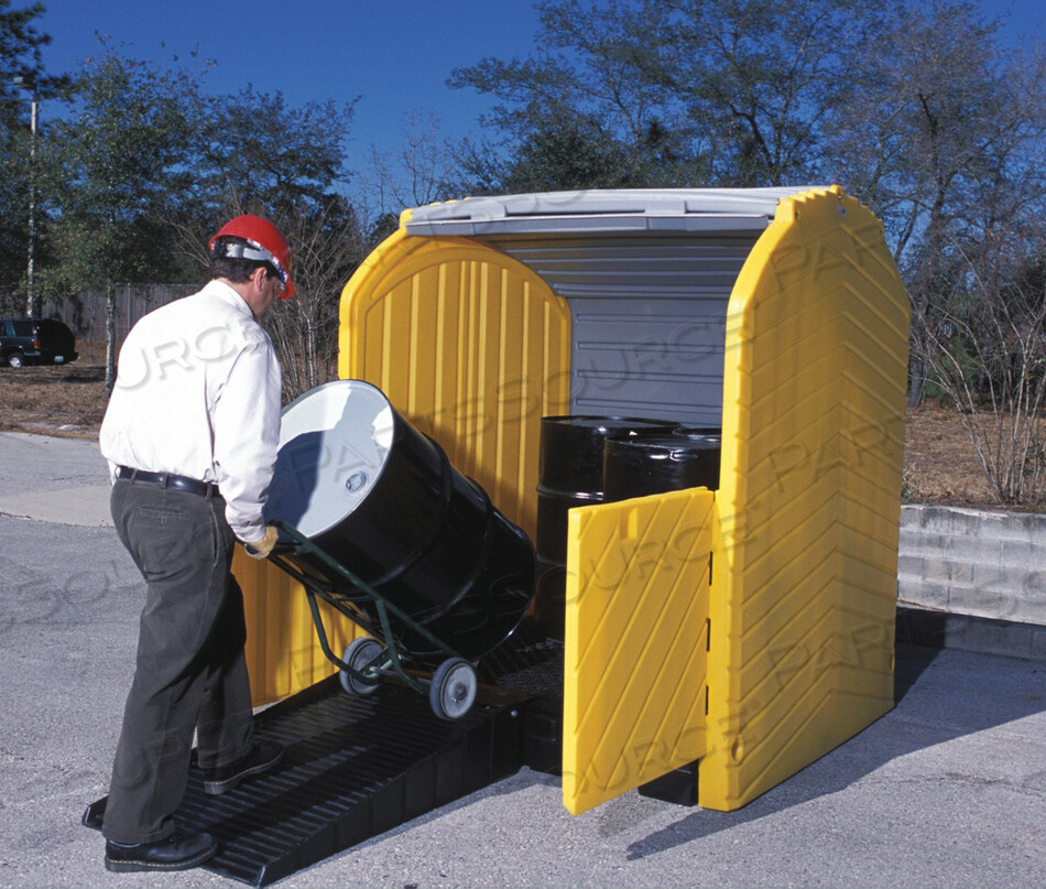 OEM#: 9636ULTRA-HARD TOP P4 PLUS 4 DRUM OUTDOOR SPILL CONTAINMENT UNIT WITHOUT DRAIN by Ultratech