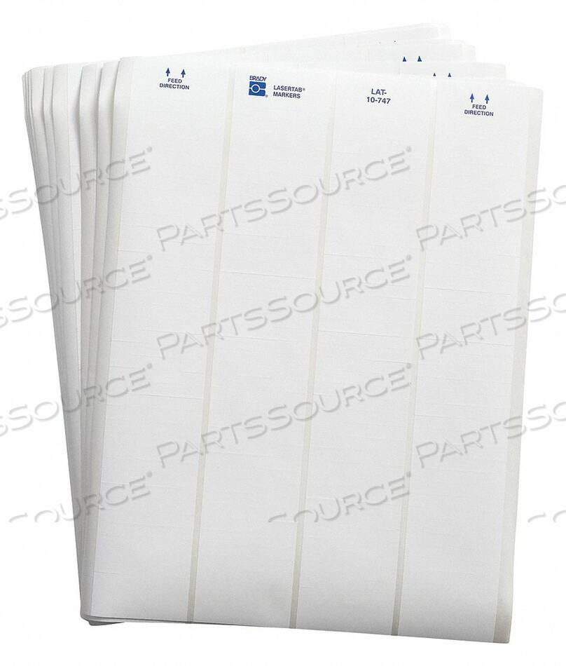 OEM#: LAT-10-747-10ЭТИКЕТКА ДЛЯ ЛАЗЕРНОЙ ПЕЧАТИ POLYESTER PK65 от Brady Americas