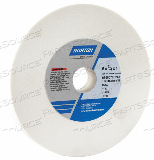 OEM#: 07660788248ШЛИФОВАЛЬНЫЙ КРУГ T1 6X3/4X1 AO 150G БЕЛЫЙ от Norton | Saint-Gobain Abrasives