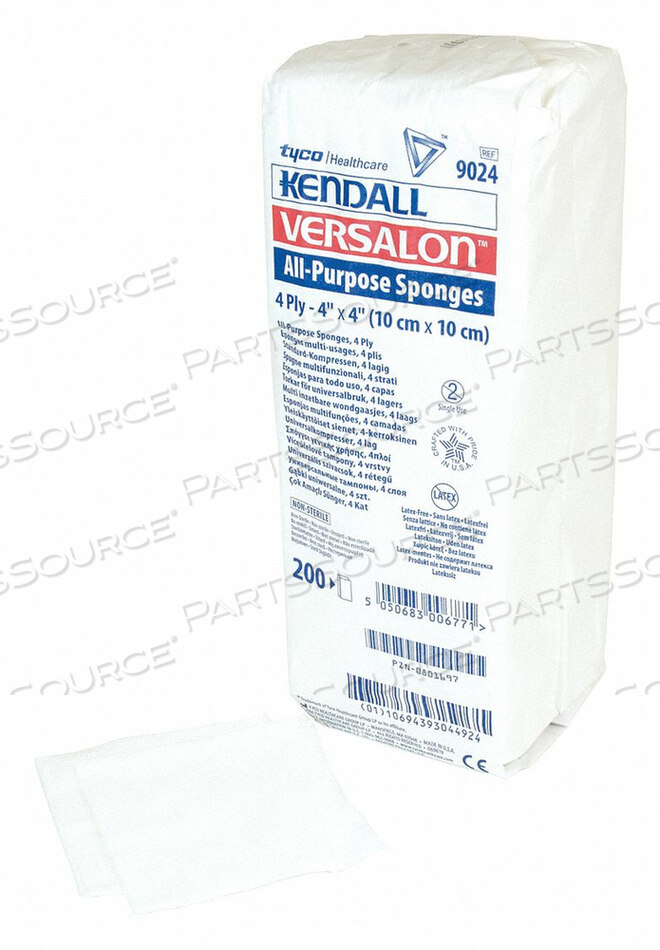 OEM#: KTPS019024НЕТКАНАЯ ГУБКА НЕСТЕРИЛЬНАЯ PK200 от Kendall - Covidien