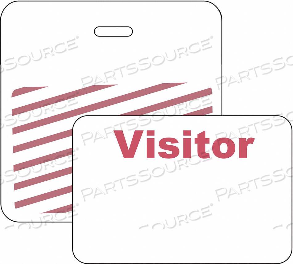 OEM#: 95647CLIP/BADGE 1 DAY WHITE PK500 от Brady Americas