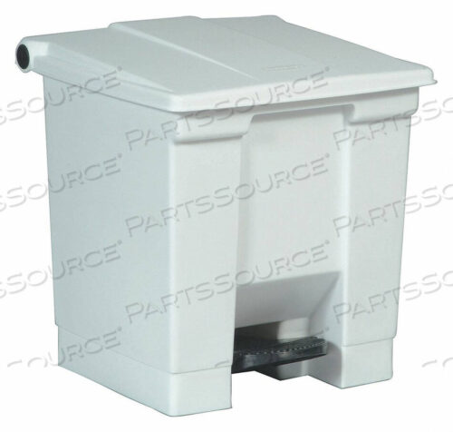 OEM#: FG614300WHTF9110 ПРЯМОУГОЛЬНЫЙ МУСОРОВОЗНЫЙ КОНТЕЙНЕР С ПОДНОЖКОЙ 8 ГАЛЛОНОВ от Rubbermaid Medical Division