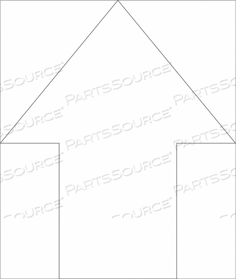 OEM#: Y605019ТРАФАРЕТ ДЛЯ СТРЕЛКИ НА ПОЛОВИНУ ПОЛИЭТИЛЕН от Electromark