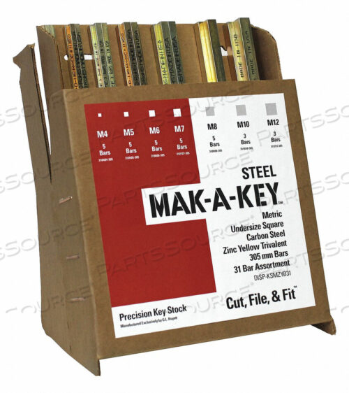 OEM#: DISP-KSMZY031-OVKEY АССОРТИМЕНТ ИЗ СТАЛЬНЫХ 31 ШТ. от G.L. Huyett