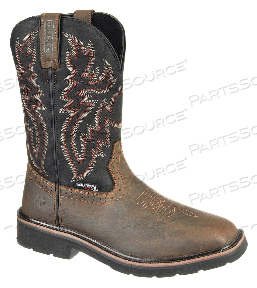 OEM#: W10765WESTERN BOOT 9 M BROWN STEEL PR от Wolverine