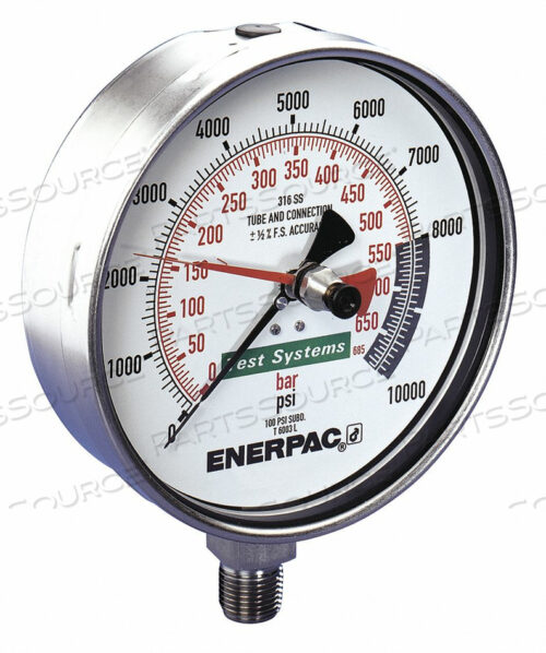 OEM#: T6007LМАНОМЕТР ОТ 0 ДО 10000 PSI 6-1/2 ДЮЙМА от Enerpac