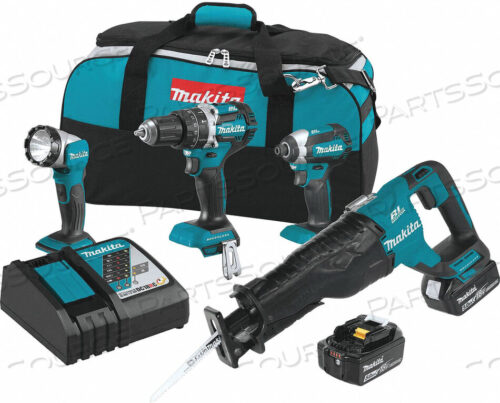 OEM#: XT447TLXT БЕСПРОВОДНОЙ КОМПЛЕКТ ИЗ 4 ШТ., 5,0 А·ч, 18 В, ЛИТИЙ-ИОННЫЙ, БЕСЩЕТОЧНЫЙ, КРУТЯЩИЙ МОМЕНТ 1500 ФУНТОВ от Makita