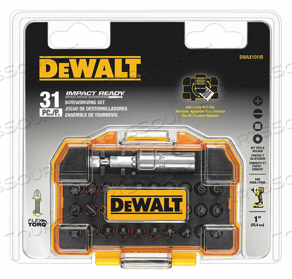 OEM#: DWAX101IRIMPACT DRIVER BIT SET SAE 1/4 DRIVE от DeWalt