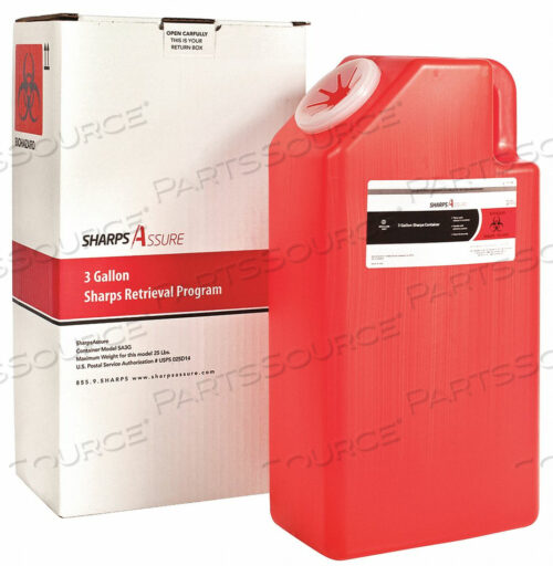 OEM#: SA3GASSURE 3 GALLON RETRIEVAL PROGRAM by Sharps Compliance, Inc.