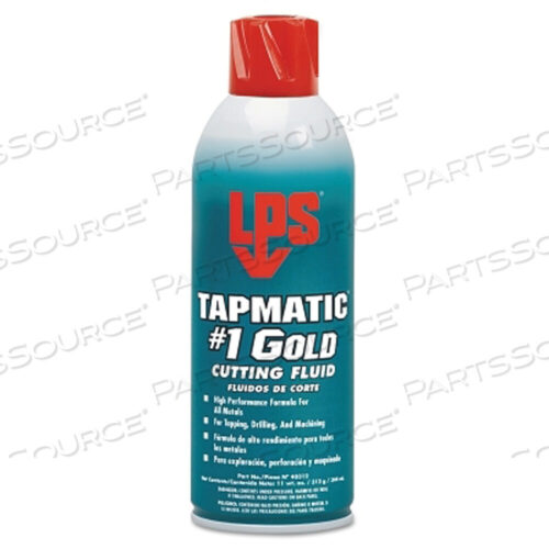 OEM#: 40312TAPMATIC #1 GOLD CUTTING FLUID, 11 WT OZ, AEROSOL CAN by LPS