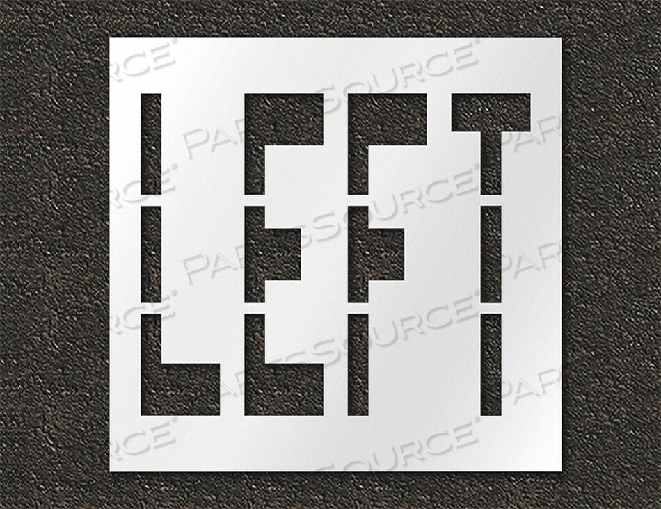 OEM#: STL-108-73620PAVEMENT STENCIL LEFT by RAE Products & Chemicals Corp.