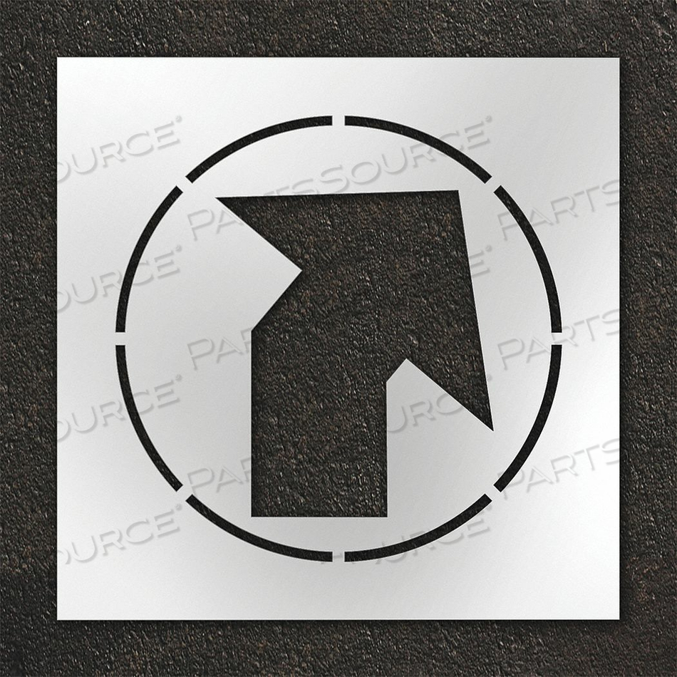 OEM#: STL-108-12407ТРАФАРЕТ ДЛЯ ТРОТУАРНОЙ СТРЕЛКИ НАКЛОННАЯ от RAE Products & Chemicals Corp.