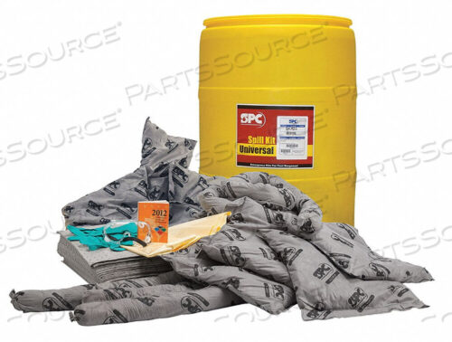 OEM#: SKA-55SPC ALLWIK DRUM SPILL KIT, UNIVERSAL, 55 GALLON DRUM, 41 GAL ABSORBENCY by Brady Americas