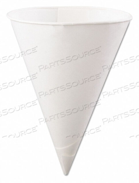 БУМАЖНЫЙ КОНУС С ЗАВАЛКОЙ В ФОРМЕ КРУГЛОГО СТАКАНЧИКА 6 УНЦИЙ. PK5000