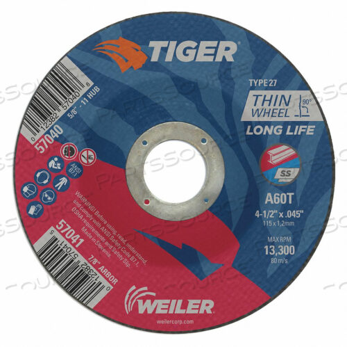 OEM#: 57041CW-4-1/2 X .045 X 7/8 AO ТИП 27 от Tiger