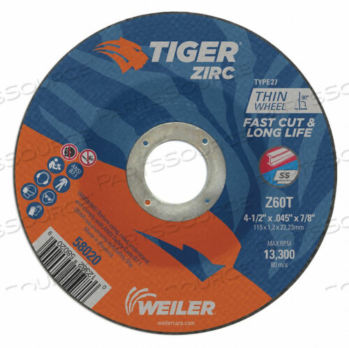 OEM#: 58020CW-4-1/2 X .045 X 7/8 ТИП 27 от Tiger