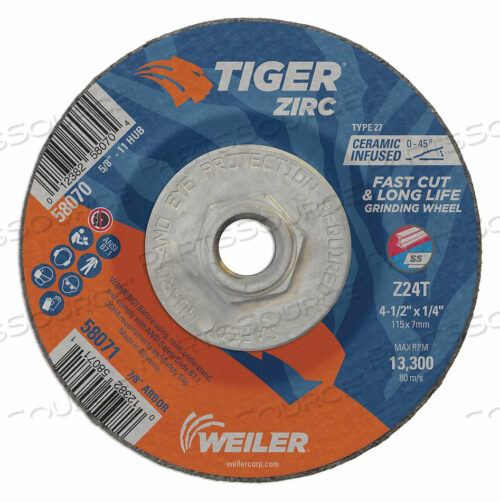 OEM#: 58070GW-4-1/2 X 1/4 X 5/8-11 ТИП 27 от Tiger