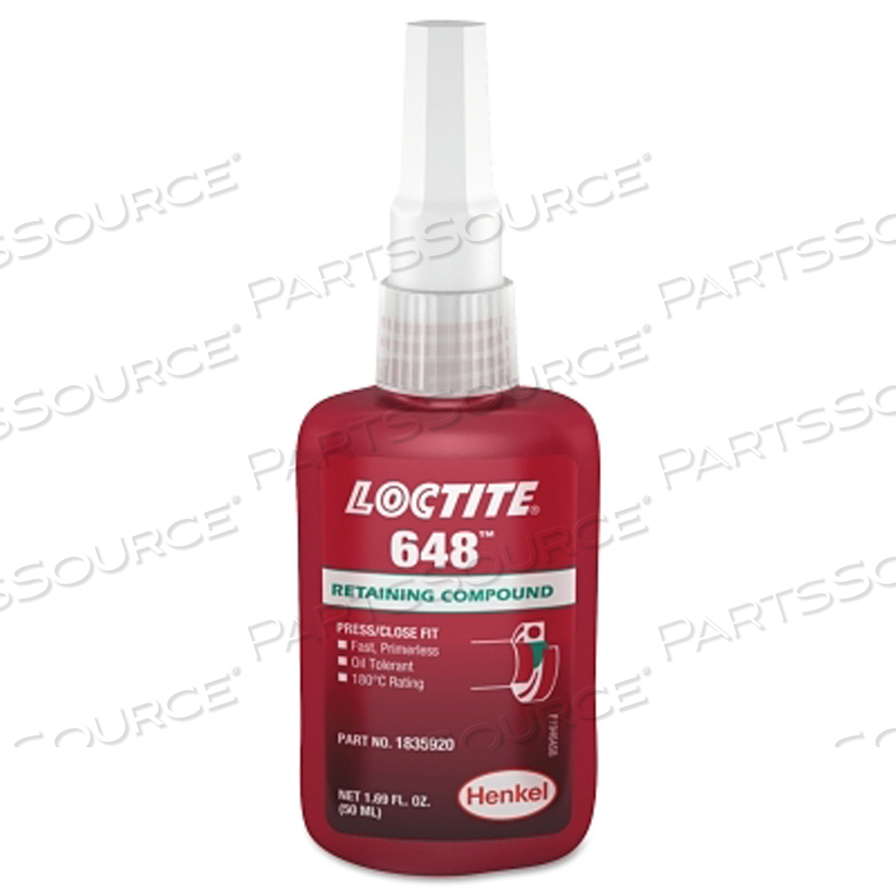 OEM#: 1835920648(TM) СОСТАВ ДЛЯ ФИКСАЦИИ, ЗАПРЕССОВАННАЯ ПОСАДКА, ВЫСОКАЯ ПРОЧНОСТЬ, БЫСТРОЕ ОТВЕРЖДЕНИЕ, 50 МЛ от бренда Loctite