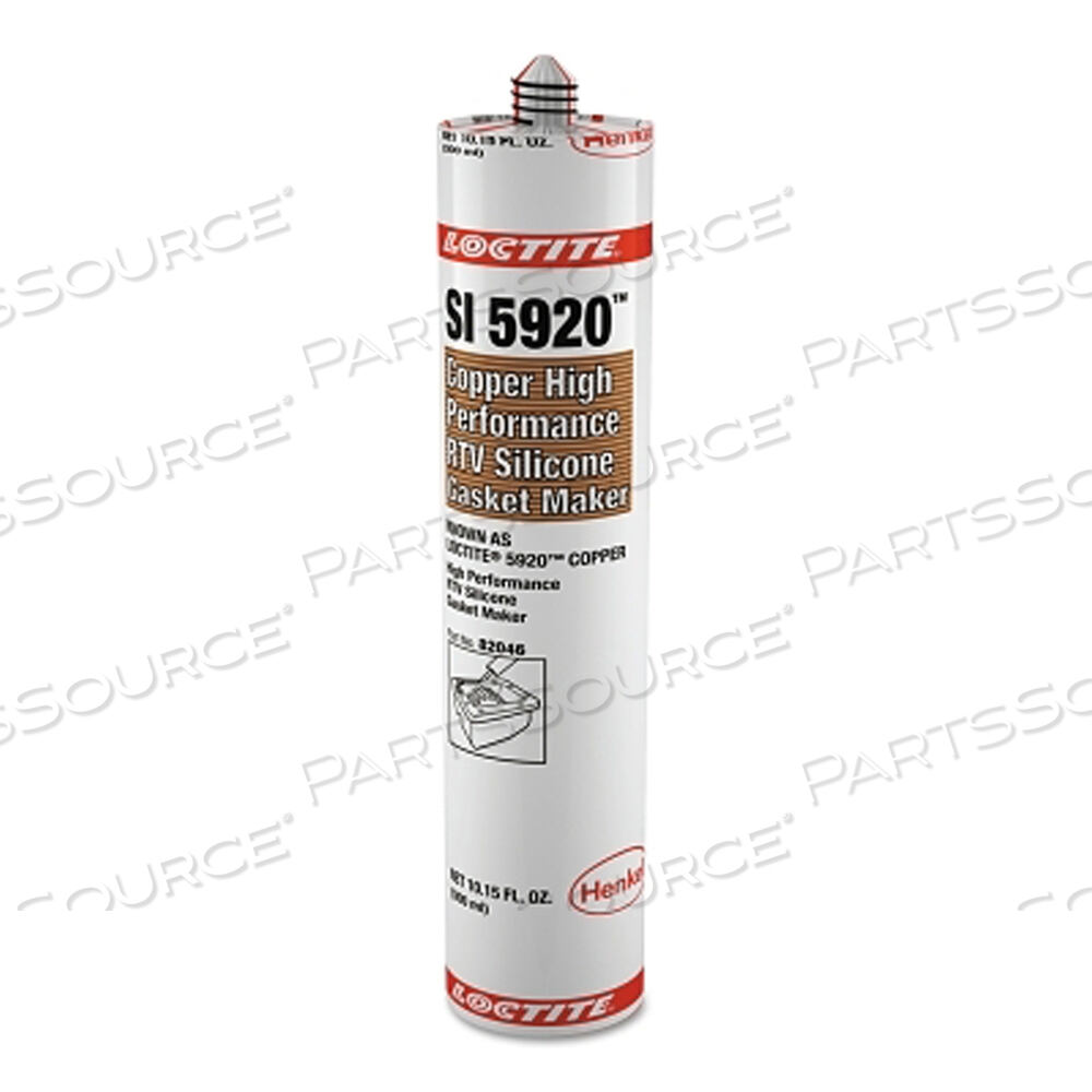 OEM#: 2354795920 МЕДЬ, ВЫСОКОЭФФЕКТИВНЫЙ СИЛИКОНОВЫЙ ПРОКЛАДОЧНЫЙ МАТЕРИАЛ RTV, КАРТРИДЖ 300 МЛ, МЕДЬ от Loctite Brand