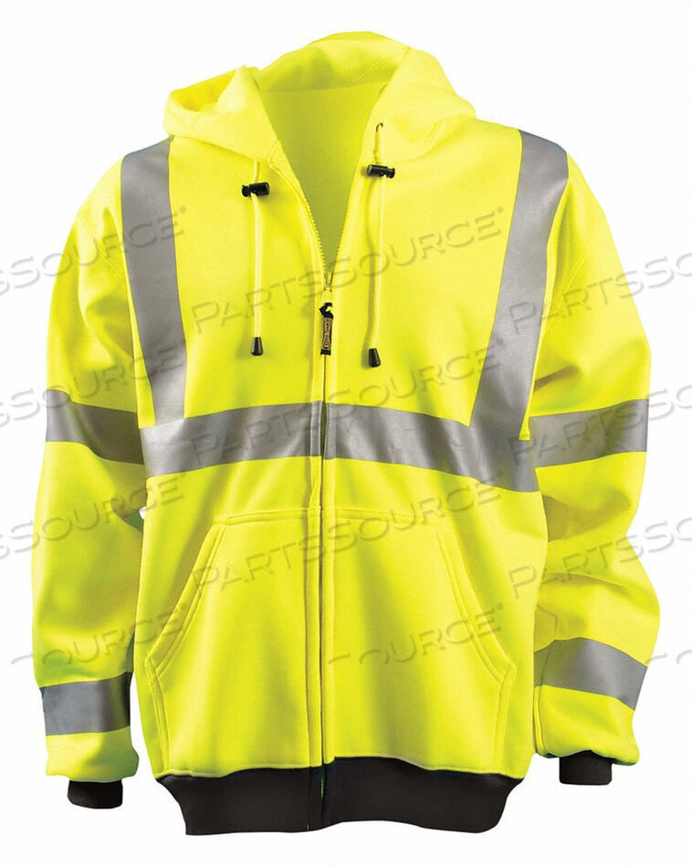OEM#: LUX-HZSWT-Y5XТОЛСТОВКА С КАПЮШОНОМ НА МОЛНИИ HI-VIS ЖЕЛТАЯ 5XL от Occunomix