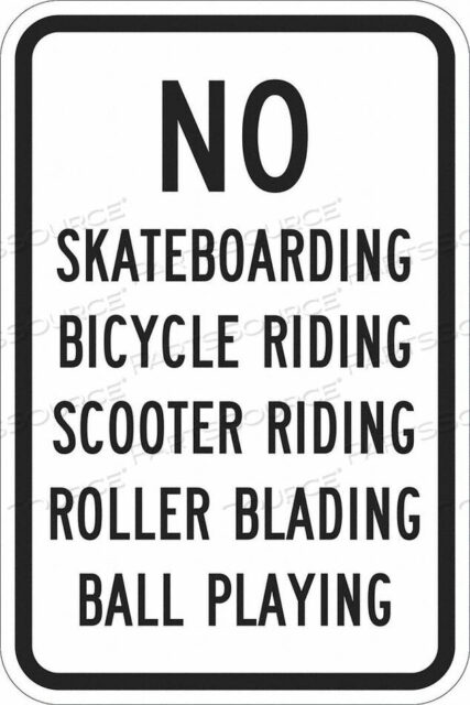 OEM#: T1-1221-DG_12X18FACILITY SIGN 18 H 12 W ALUMINUM by Lyle Signs Inc.