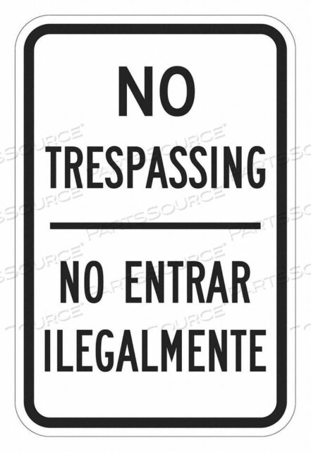 OEM#: T1-3095-DG_12X18ЗНАК ОБЪЕКТА 18 В 12 Ш АЛЮМИНИЙ от Lyle Signs Inc.